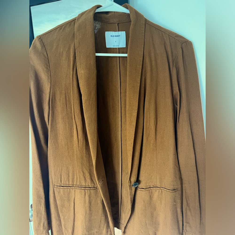 Brown Old Navy Blazer Coat